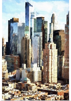 Manhattan Buildings, NYC Painting Series