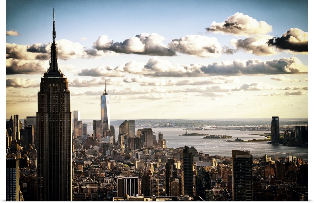 Fine art photograph of the New York City vista with the Empire State Building in the foreground.