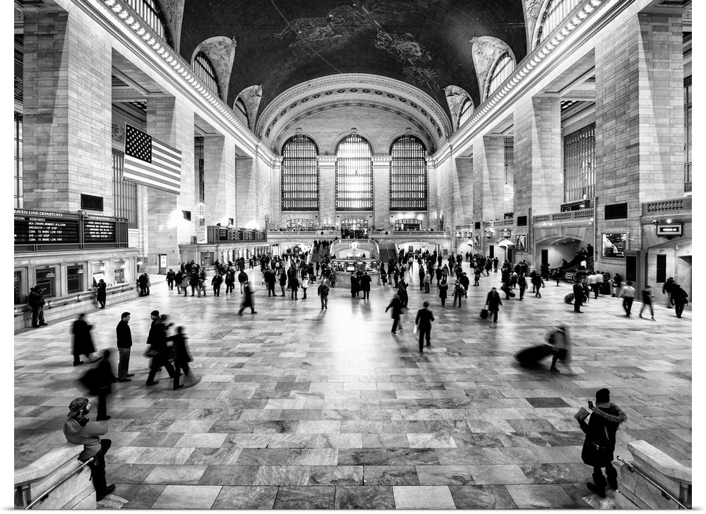 A photograph of New York city's Grand Central Station.