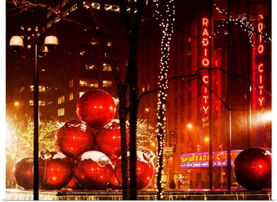 New York City - Manhattan under snow - Christmas Decoration