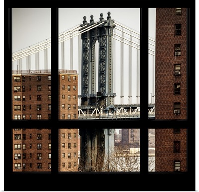 New York view from the window - Manhattan Bridge