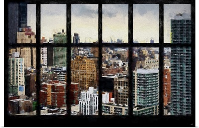 New York View from the Window, NYC Painting Series