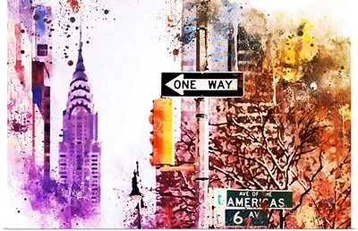 NYC Watercolor Collection - Avenue of the Americas