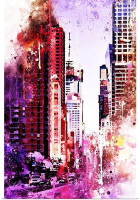NYC Watercolor Collection - Life is Pink