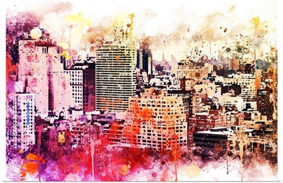 NYC Watercolor Collection - Manhattan District