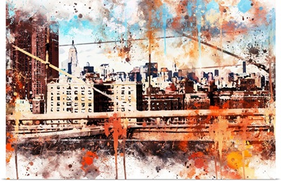 NYC Watercolor Collection - Manhattan View