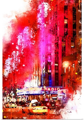 NYC Watercolor Collection - Radio City Music Hall