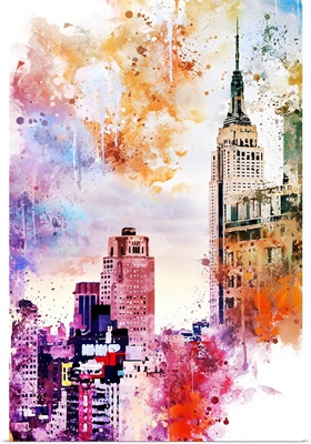 NYC Watercolor Collection - The Empire State Building