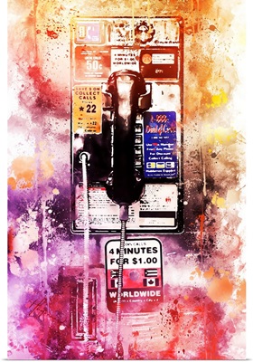 NYC Watercolor Collection - US Public Phone