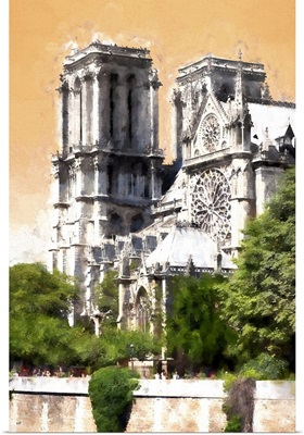 Paris Notre Dame Cathedral, Paris Painting Series