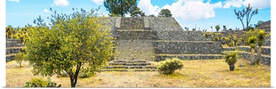 Pyramid of Cantona Archaeological Ruins