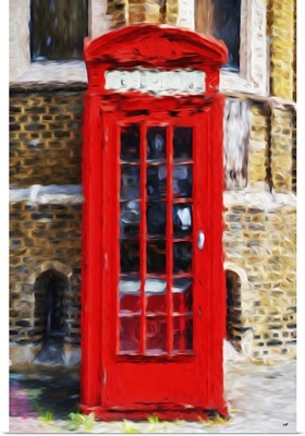 Red Phone Booth, Oil Painting Series