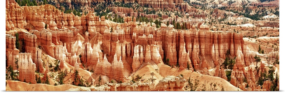 Fine art photo of the hoodoos in Bryce Canyon in the desert, Utah.