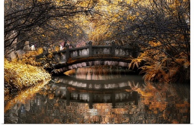 Romantic Bridge in Autumn