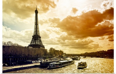 The Eiffel Tower at Sunset, Paris