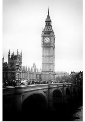 View of Big Ben from across the Westminster Bridge, London
