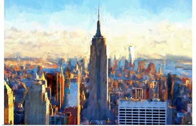 View of Manhattan, NYC Painting Series