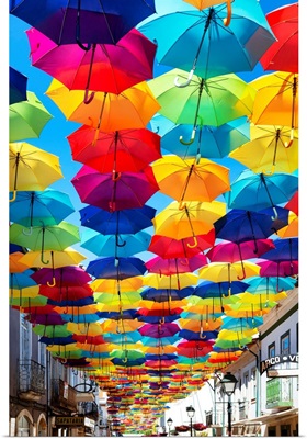 Welcome to Portugal Collection - Colourful Umbrellas II
