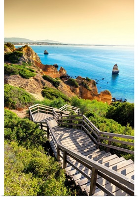 Welcome to Portugal Collection - Stairs to Camilo Beach at Sunset