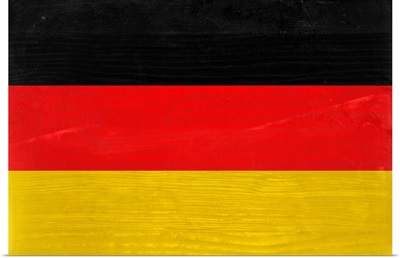 Wood Germany Flag, Flags Of The World Series