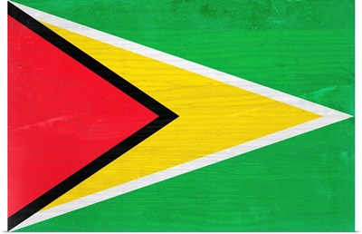 Wood Guyana Flag, Flags Of The World Series