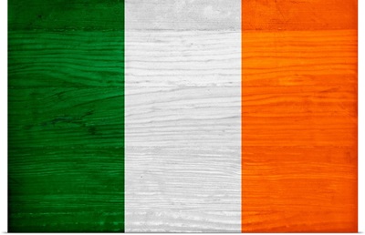 Wood Ireland Flag, Flags Of The World Series