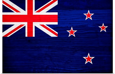 Wood New Zealand Flag, Flags Of The World Series