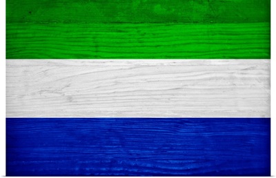 Wood Sierra Leone Flag, Flags Of The World Series