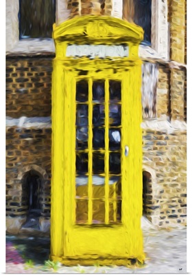 Yellow Phone Booth, Oil Painting Series