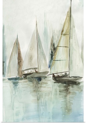 Blue Sailboats III