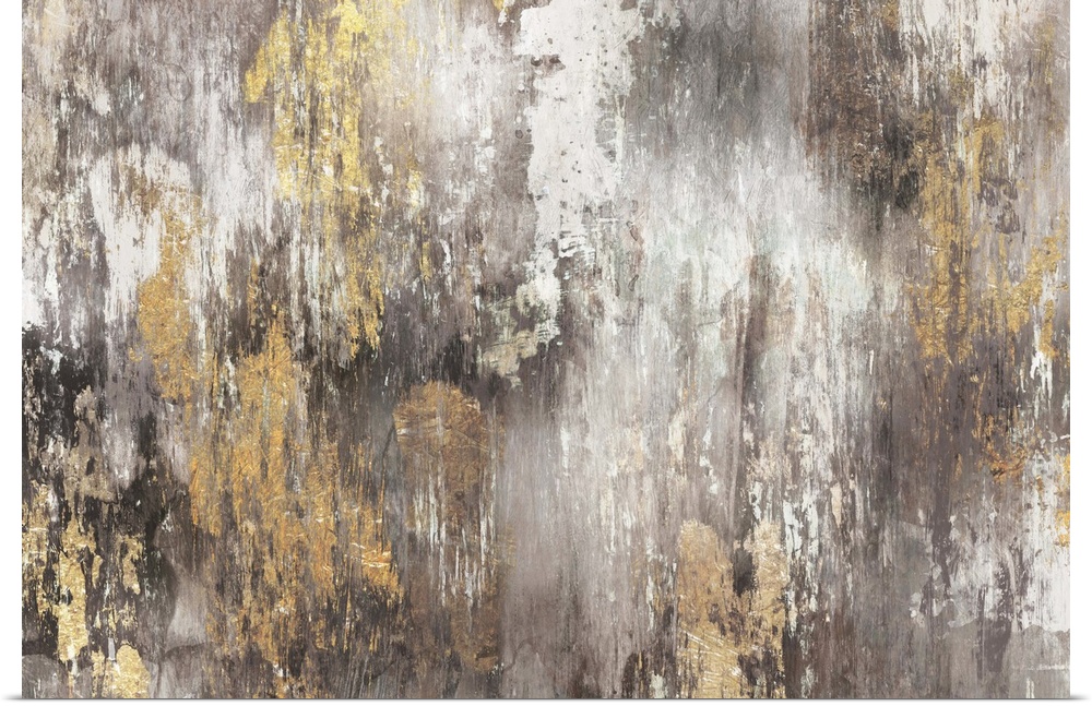 Contemporary abstract home decor artwork using distressed colors and tones to create depth.