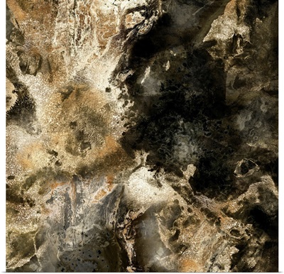 Gold Marbled Abstract III