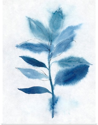 Modern Blue Botanical II