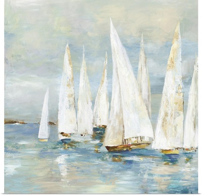 White Sailboats