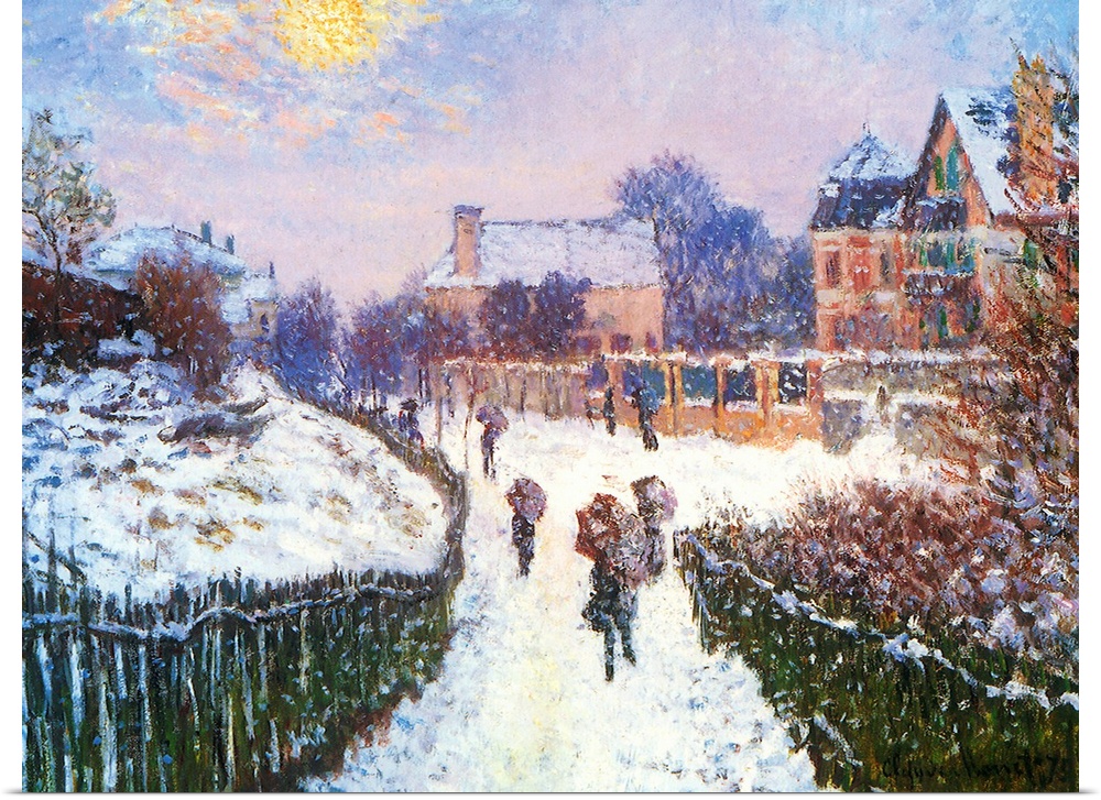 Boulevard Saint-Denis, Argenteuil, in Winter