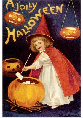 Girl in Witch Costume