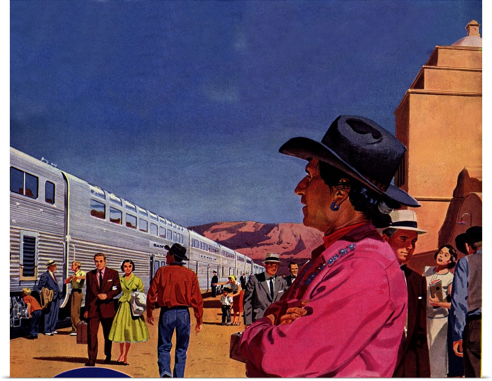 Indian Man and Train