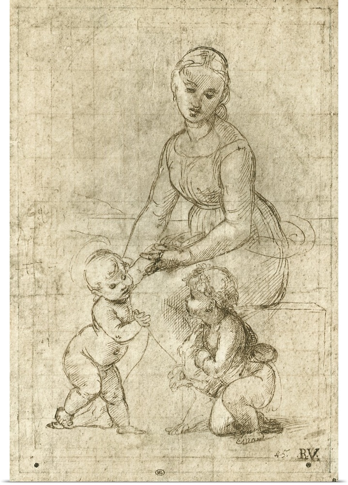 La Belle Jardinière (Study for the painting in the Louvre)
