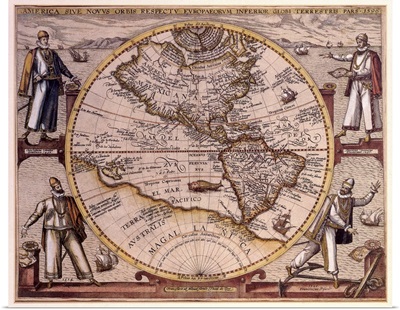 Map of the Americas 1596