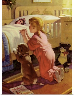 Praying Child and Dog