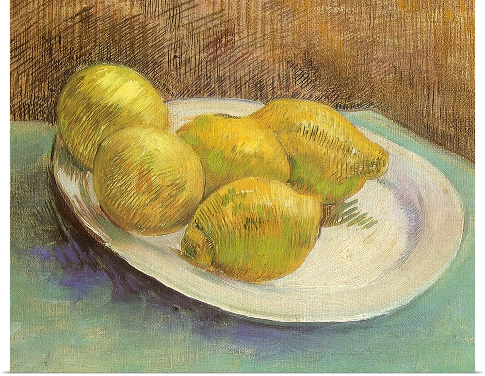 Still Life with Lemons on a Plate