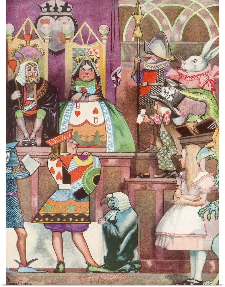Trial Scene From Alice in Wonderland, The