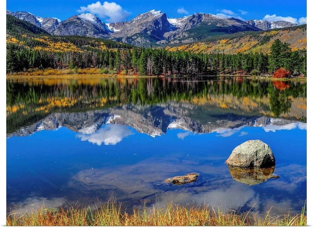 A pristine lake in Rocky Mountain National Park, Colorado.