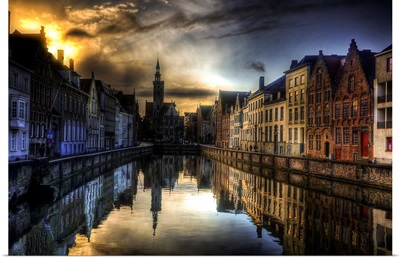 Bruges Sunset Reflections