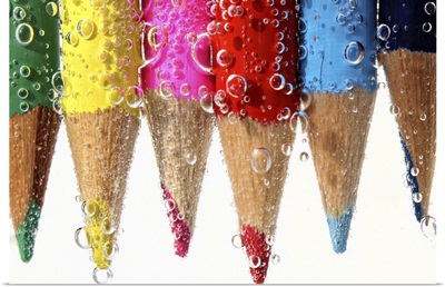 Color Pencil In Soda Water