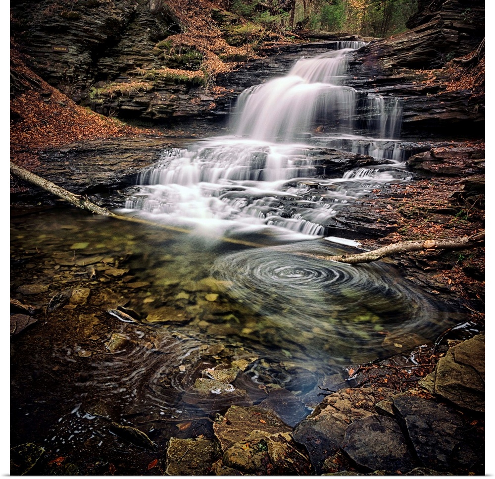 F.L. Ricketts Waterfall at Ricketts Glen State Park, Pennsylvania.