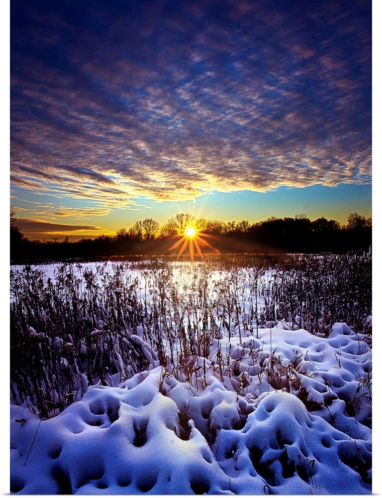 A Wisconsin winter sunrise.