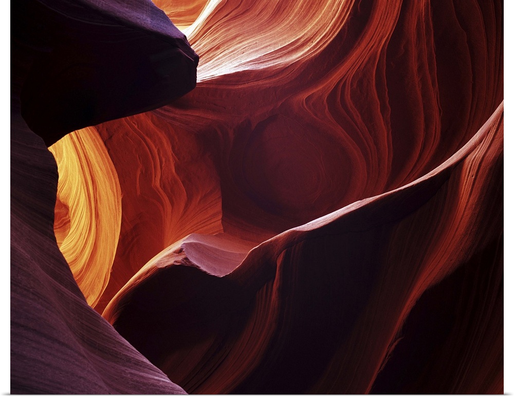 Fine art photograph of a close-up of Antelope Canyon's rock formations.