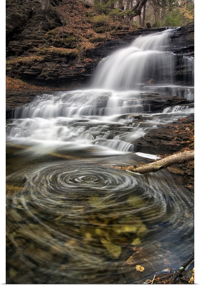 Waterfalls in Ricketts Glen State Park, Pennsylvania.