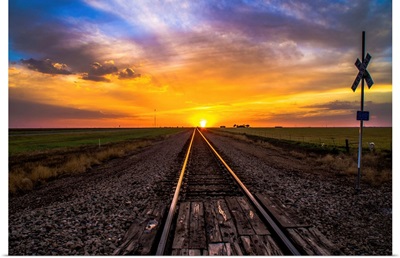 Sunset on Tracks